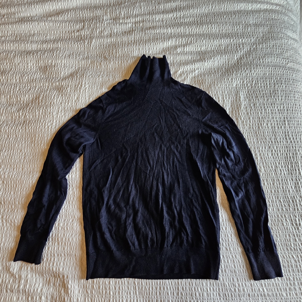 Club Monaco Dark Blue Mens Turtleneck Sweater